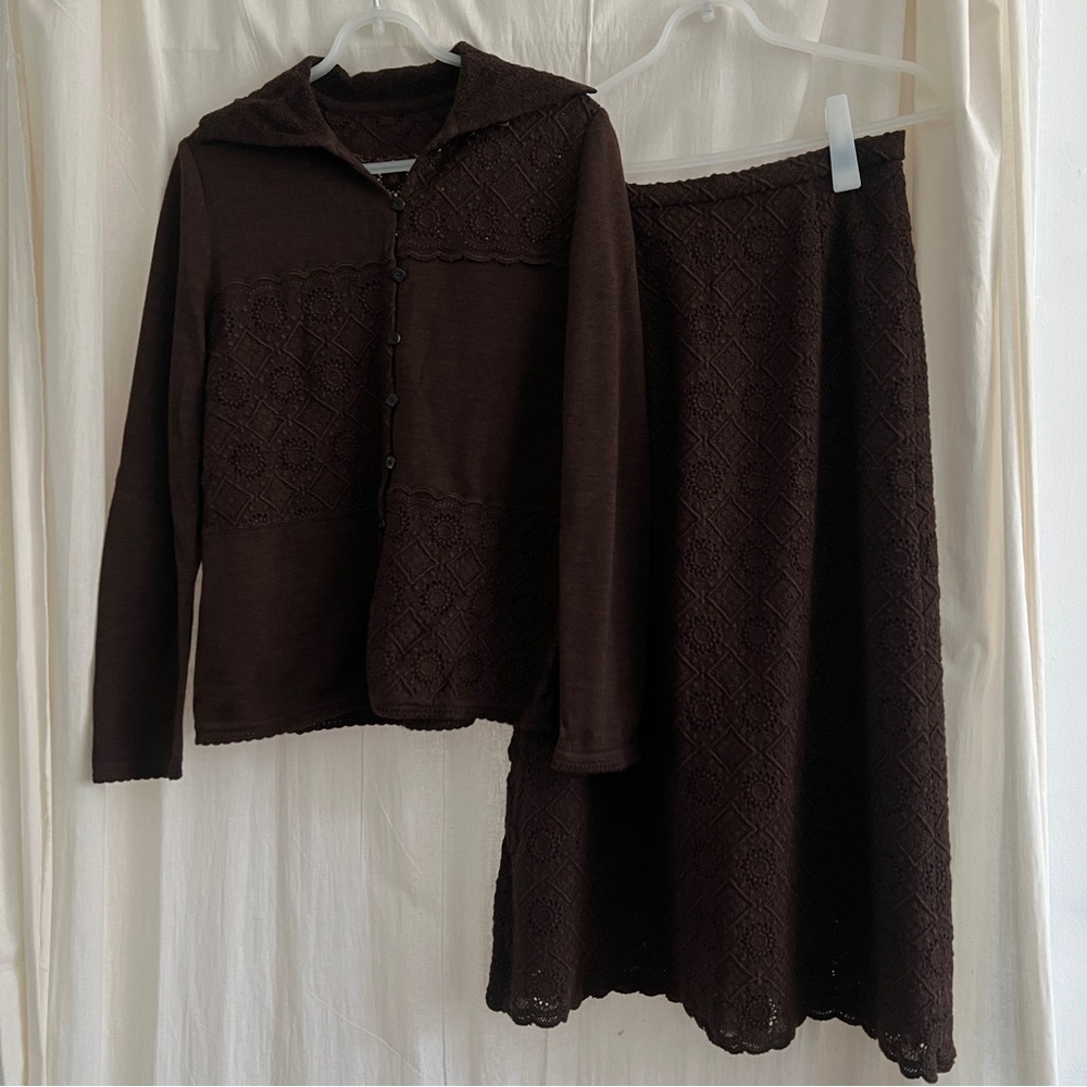 Lovely wool skirt set by Rochas